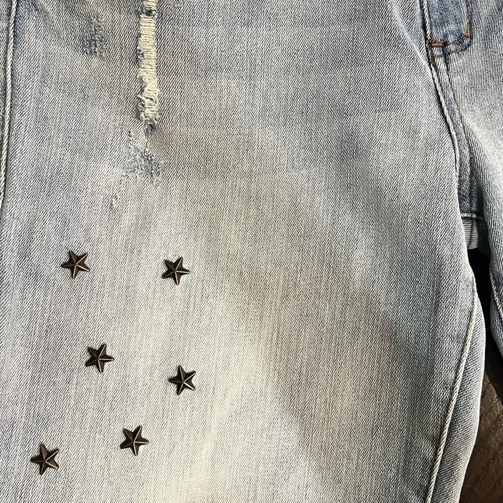 STS Blue Taylor Straight Leg Star Studded Jeans Size 29 NWOT - Picture 7 of 10